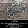 580 Chain Bracelet with Pin Skull 예약 구매 할인