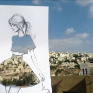 풍경을 담은 독특한 패션일러스트 By.Shamekh Al-Bluwi