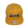 [솔드아웃코리아] 미첼엔네스 스냅백/Logo Throwback Vintage Retro Yellow Snapback-Los Angeles Lakers 로스앤젤레스 레이커스 스냅백