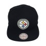 [솔드아웃코리아] 미첼엔네스 스냅백/Basic Logo Snapback-Pittsburgh Steelers 피츠버그 스틸러스 스냅백