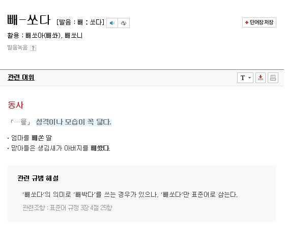 빼쏘다_ 빼다 박다 : 네이버 블로그