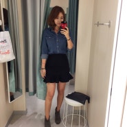 쭈데일리룩:h&m 청남방