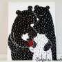 취미생활로 그리는 캔버스 그림- 우리가족을 표현한 곰 네마리^^