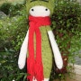 lalylala doll Frog mod made by knitmania / based on a lalylala crochet pattern