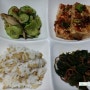 식판다이어트 - 귀리밥, 오이표고버섯볶음, 두부조림, 머위나물초고추장무침