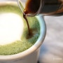 B coffee - Green tea Latte 그린티 라떼 + 샷추가