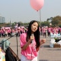 핑크리본 캠페인 핑크제너레이션 6기 핑크리본 사랑 마라톤 대회 버스킹 성공 (홍진영,송재림)