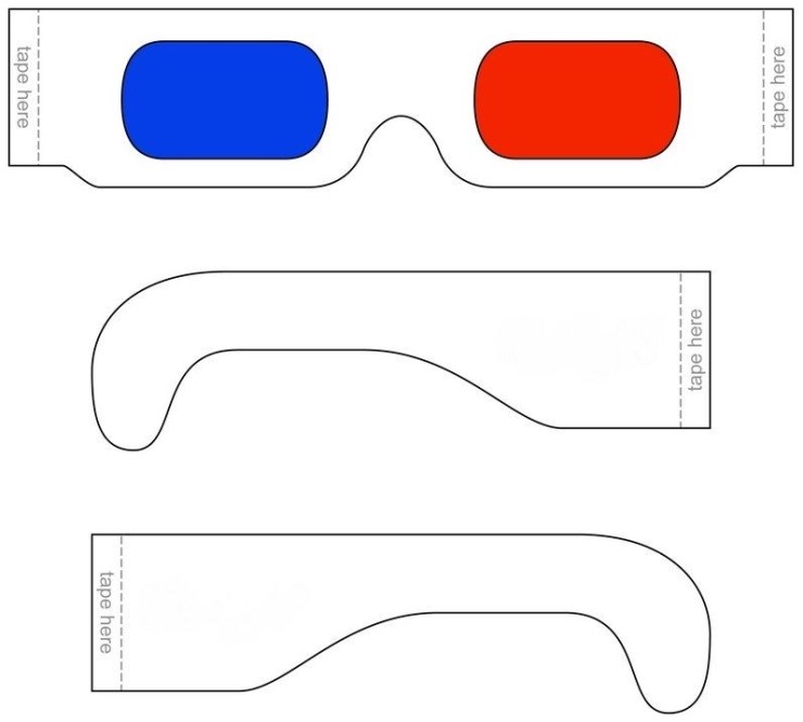 3d Glasses Template Printable