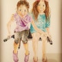 My girls - color pencil