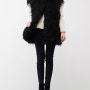 (HIGHFUR) 리얼퍼 블랙 몽골리아 푸들 베스트 / Real Fur Black Mongolia Poodle Vest