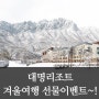 [대명리조트 회원권] 대명리조트 겨울여행 선물이벤트~!