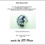 Blue Stripe Scarf_made by SD Plain