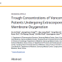 ECMO에서 항생제, 특히 vancomycine 사용에 대한 논문