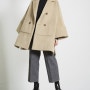 (HIGHFUR)알파카 크림 베이지 박스핏 코트 /Alpaca Cream Biege Boxfit coat