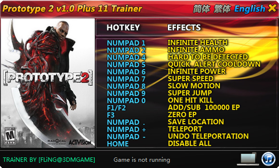 프로토타입 2 트레이너 - Prototype 2 v1.0 +11 Trainer [FLiNG] : 네이버 블로그