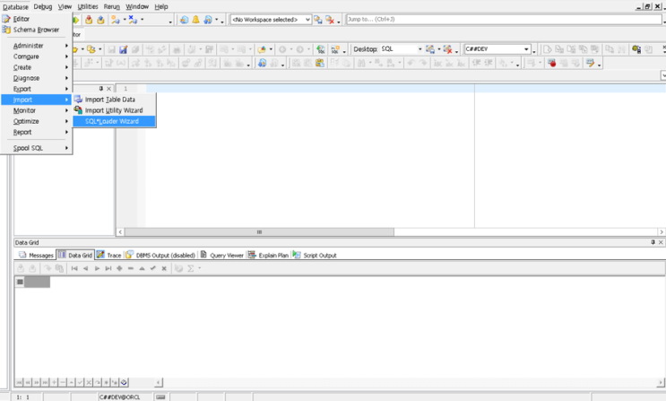 Toad에서 ORACLE SQL Loader를 만들어 보자. : 네이버 블로그