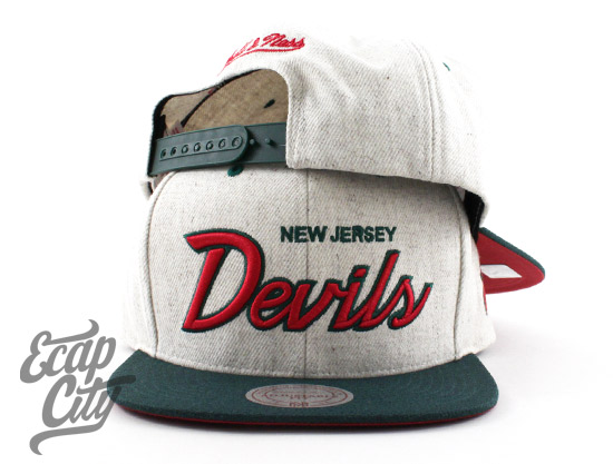mitchell and ness snapback hat new jersey devils nhl