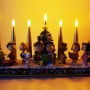 Peanuts Christmas Candelabra - Danbury Mint