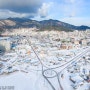 [남해 풍경]눈 내린 남해읍 풍경