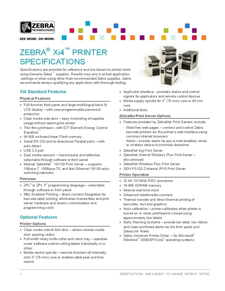 [ 바코드프린터 ZEBRA 지브라 제브라 ] xi4 Series 110xi4 140xi4 170xi4 220xi4 네이버 블로그