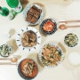 [저녁밥상]육개장, 돼지갈비찜, 잡채, 도토리묵, 코스트코곤드레밥