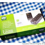 이지넷 NEXT UH305 USB 3.0 5포트 허브,2.1A전원 포트 포함