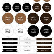수제스티커 _ 핸드메이드스티커 / 발렌타인데이 포장 스티커 / 포장 스티커 / 핸드메이드 라벨