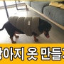 헌 옷 재활용] 강아지 옷 만들기 (겨울철 패딩 편)