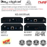 KeyDigital KD-X411ProK HDBaseT/HDMI to UTP Extenders 거리연장기 장거리 전송기 , UHD/4K , HDCP2.2 지원