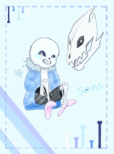 언더테일 그림 - 샌즈 : 네이버 블로그