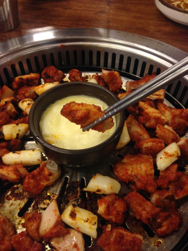 [가평 맛집] 아침고요장작구이 치즈 닭갈비 숯불닭갈비 치즈퐁듀
