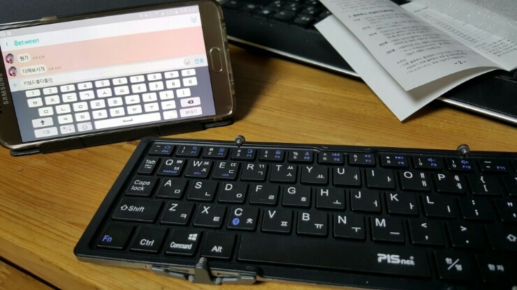 [휴대용 블루투스 키보드] PISnet Folder Keyboard Review ♡ : 네이버 블로그