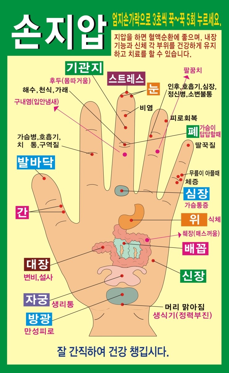 지압표 지압 효과 손지압 발지압 피부마사지 얼굴지압 얼굴마사지 : 네이버 블로그