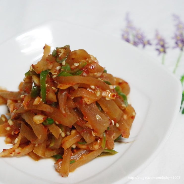 장아찌 간장활용법..무장아찌 만들기 아삭한 무장아찌무침 : 네이버 블로그