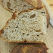 sourdough bread with lentil & sesame seeds