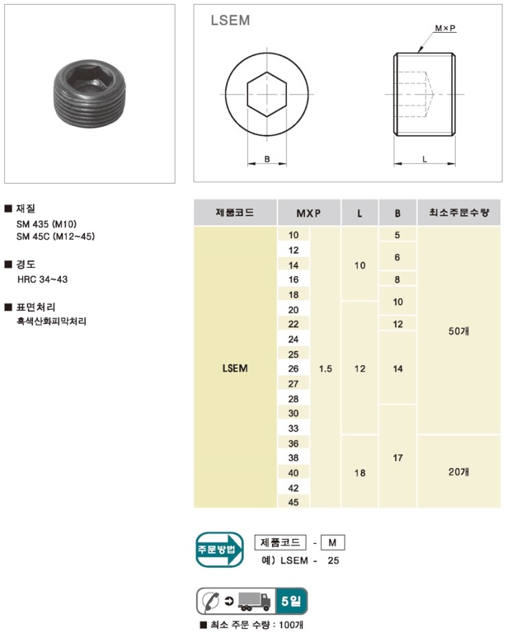 Screw Plugs LSEM : 네이버 블로그