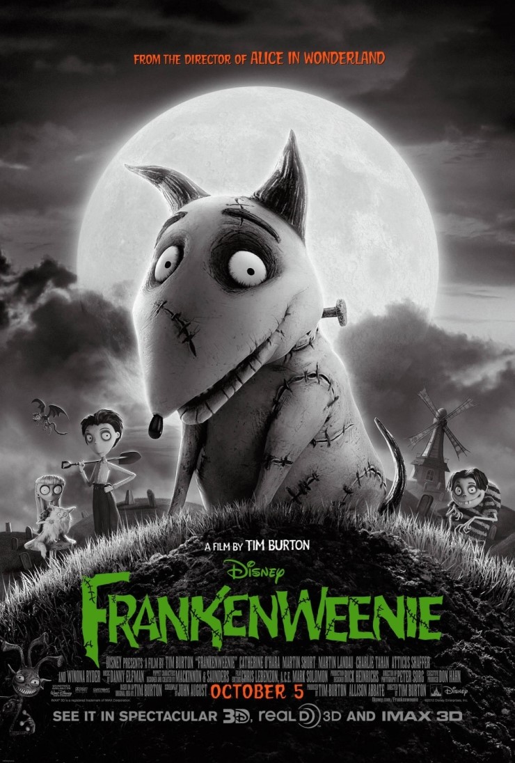 프랑켄위니 [Frankenweenie] (2012) 제 색깔을 찾은 팀 버튼의 장기자랑 애니메이션 : 네이버 블로그, image size:740x1096