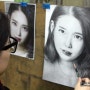 청주미술학원 인물화 그리기수업 연필소묘 '아이유' 그리기 (하늘미소미술학원)