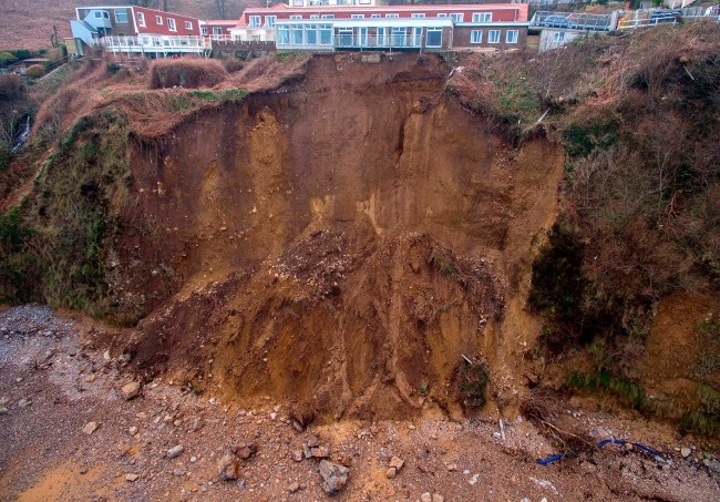 New care home left teetering on the edge of a cliff after being rocked ...