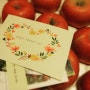 결혼식 친지 답례품으로 사과를 선택하신!