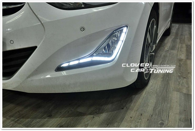 [더뉴아반떼md] - [ 1533L2파워LED 안개등 면발광 세븐라인 작업 ] : 네이버 블로그