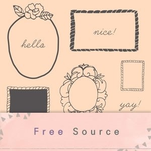 빈티지 텍스트 테두리 디자인