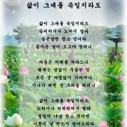 삶이 그대를 속일지라도