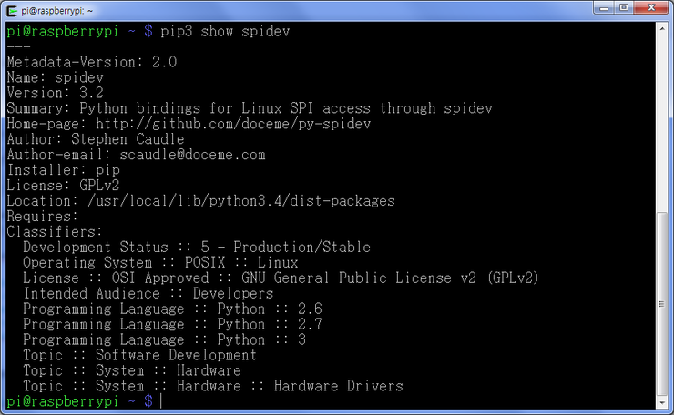 SPI : spidev 패키지 설치 : 네이버 블로그
