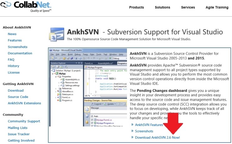 Subversion for Visual Studio