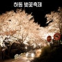 하동 벚꽃축제 밤벚꽃이 너무예뻐요:)