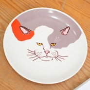 [3] 고양이다방 큰 접시 _ 카페모카