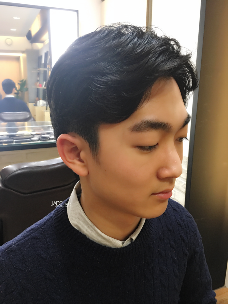 남자 헤어스타일, 손질 편한 남자 가르마 펌 By 제이드헤어 : 네이버 블로그