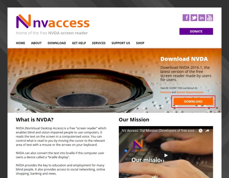 NVDA 스크린 리더 소개 : 네이버 블로그