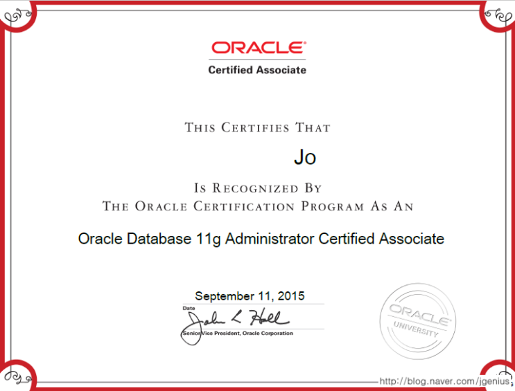 Oca 11g oracle database 11g administrator certified associate 